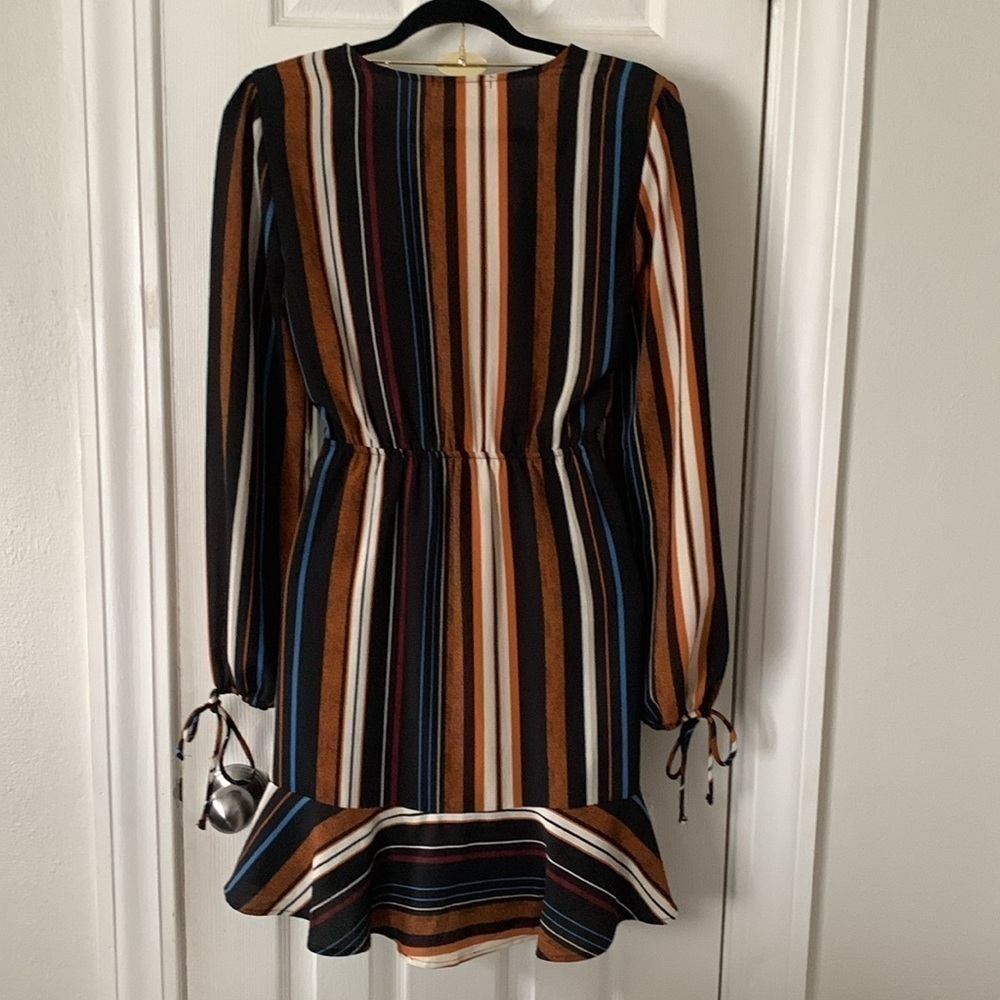 Le Liz Brown & Black Dress Size M - Picture 3 of 10